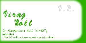 virag moll business card